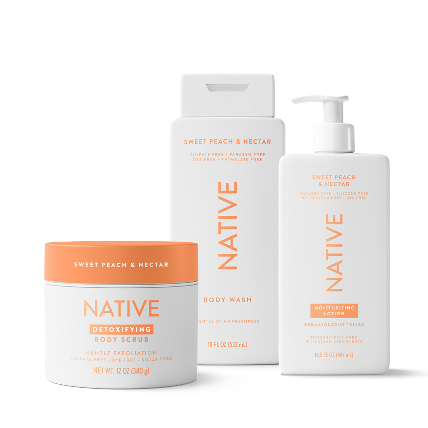 Exfoliate + Hydrate Trio - Ready Routine (Sweet Peach & Nectar)